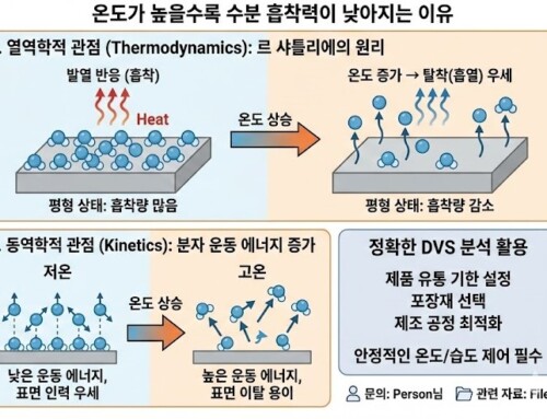 DVS 활용: 온도에 따른 수분 흡착 특성 이해